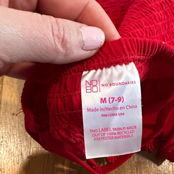 No Boundaries | Women. Red Lace Cropped Tank Top - Picture 13 of 13